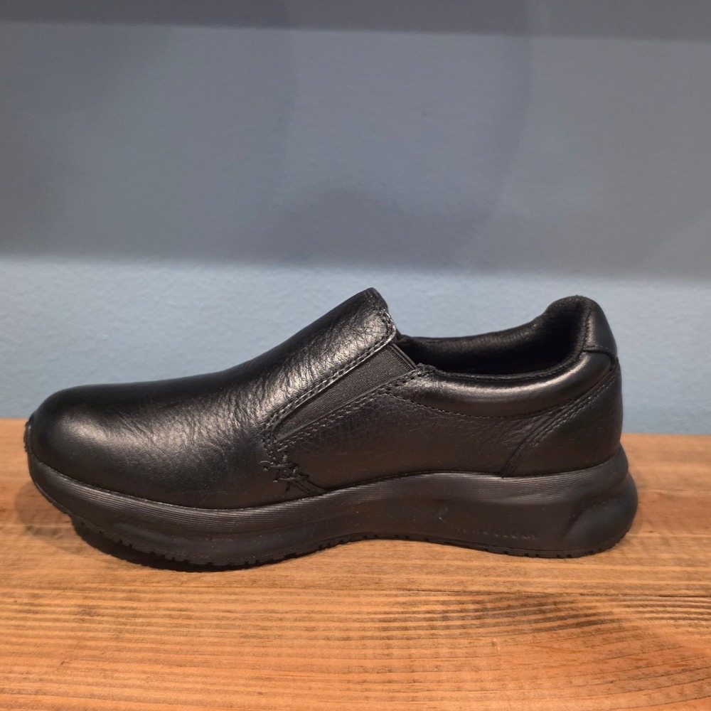 Kuru Womens Kivi 2 Slip On Work‎ Shoes Black Leather Anti Slip 8 Wide - Picture 9 of 11